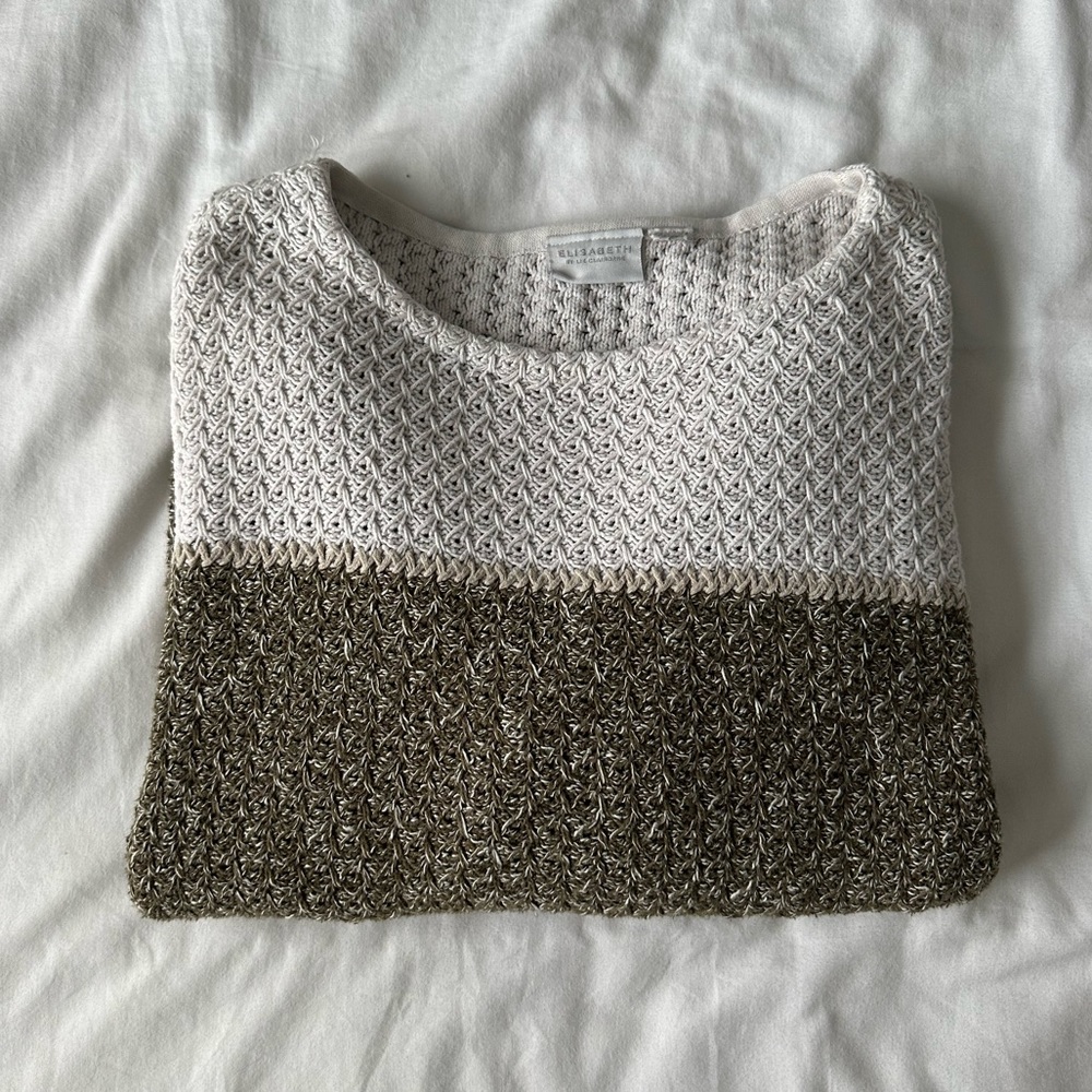 ELISABETH BY LIZ CLAIBORNE Oversized Knit Sweater